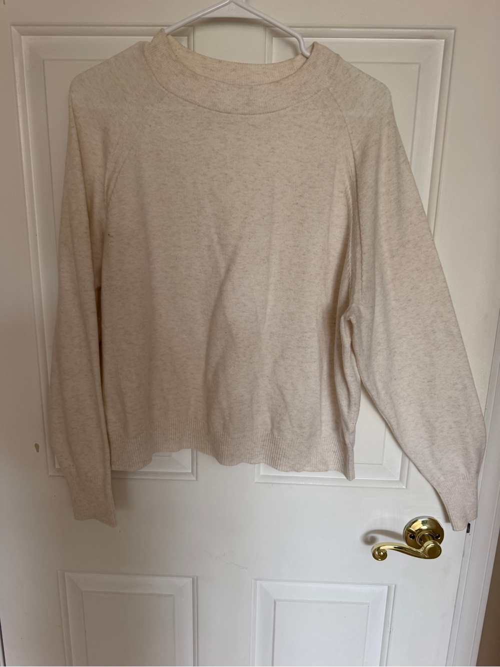 🩷 a new day Cream Mock Neck Sweater